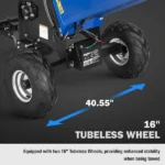 # 6 in. 15 HP 420 cc Gas Powered Wood Chipper with E-Start 4-Wheels Towable Shredder Mulcher - Image 8