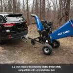 # 6 in. 15 HP 420 cc Gas Powered Wood Chipper with E-Start 4-Wheels Towable Shredder Mulcher - Image 6