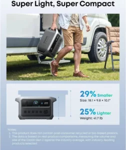 Anker SOLIX C2000 Gen 2 Portable Power Station 2,400W Peak 4,000W Solar Generator - Image 4