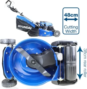 Hyundai HYM480SPER 19"/48cm Self Propelled Electric Start 139cc Petrol Roller Lawnmower - Image 4