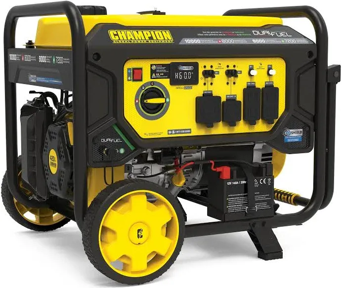download (56) Champion Portable Generator with Electric Start & Volt Guard Prevention, 8000/10000 Watt - Image 1