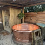 Large Hand Crafted Copper Hot tub / Bath. Hot Tubs.