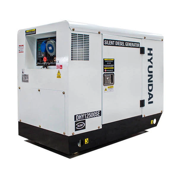 shopping (98) Hyundai 10kW/12.5kVA 230v Mains Standby Silenced Diesel Generator DHY12500SE - Image 1